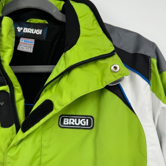 Brugi junior boys winter jacket coat green boys size large Extra Large age 11/1 - Picture 3 of 13
